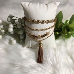 Boho Babe Brown & Gold Chunky Jewelry
